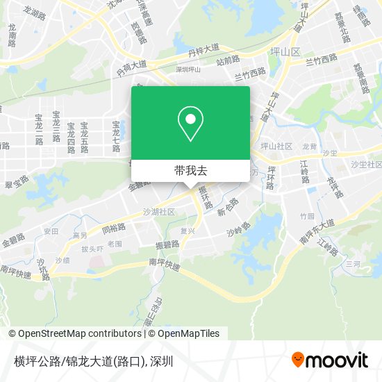 横坪公路/锦龙大道(路口)地图