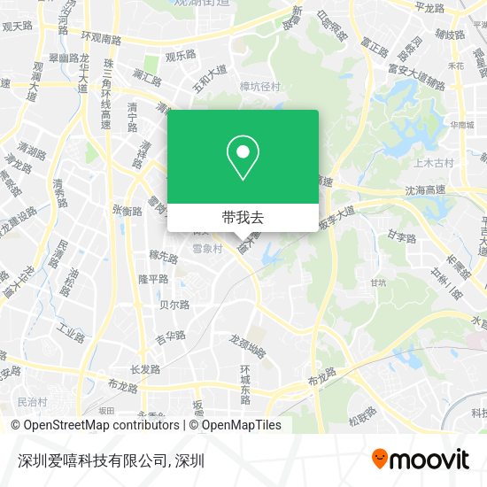 深圳爱嘻科技有限公司地图