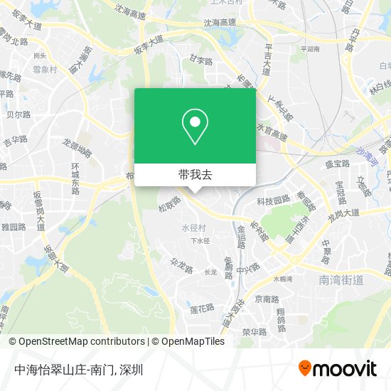 中海怡翠山庄-南门地图
