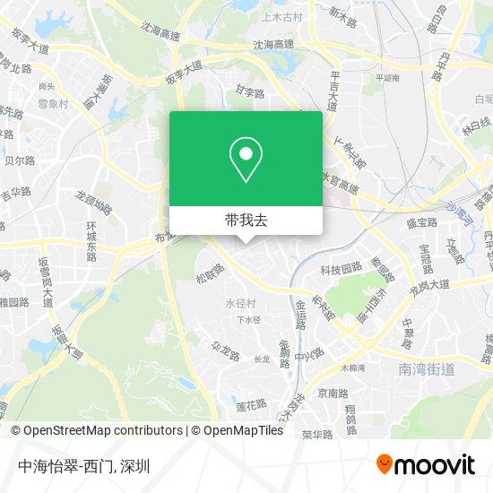 中海怡翠-西门地图