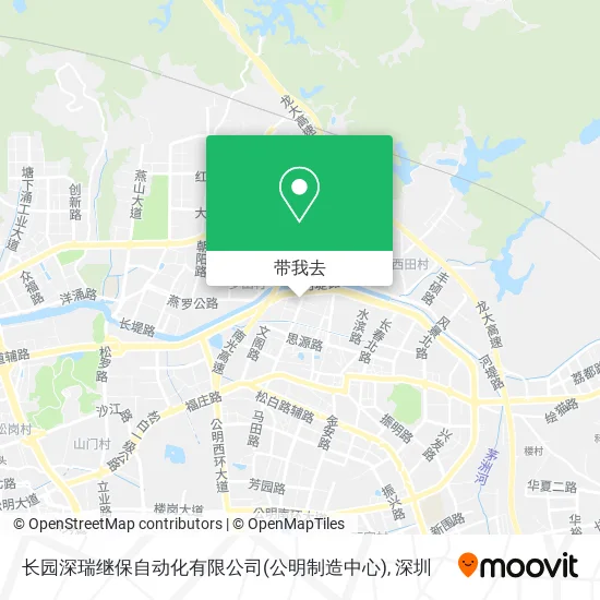 长园深瑞继保自动化有限公司(公明制造中心)地图
