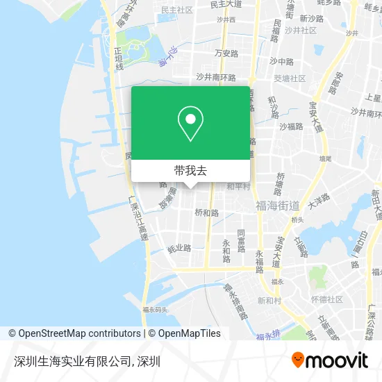 深圳生海实业有限公司地图