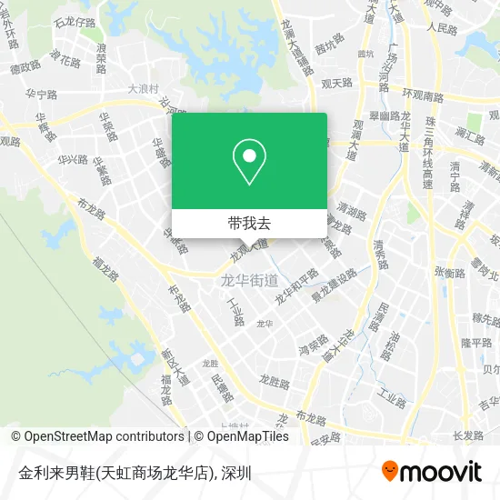 金利来男鞋(天虹商场龙华店)地图