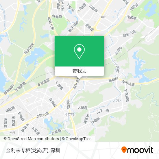 金利来专柜(龙岗店)地图