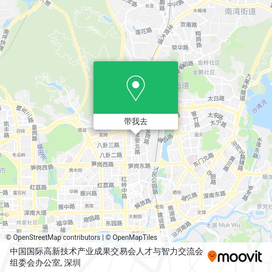 中国国际高新技术产业成果交易会人才与智力交流会组委会办公室地图