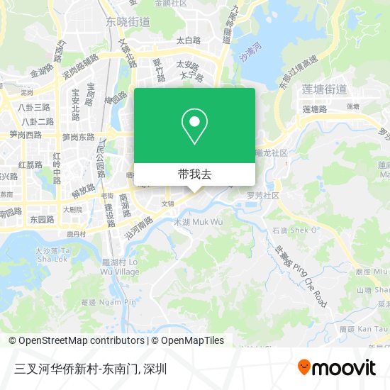 三叉河华侨新村-东南门地图