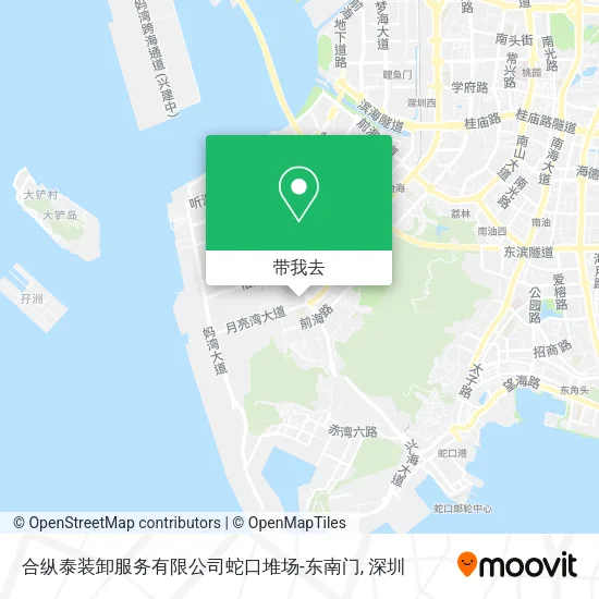 合纵泰装卸服务有限公司蛇口堆场-东南门地图