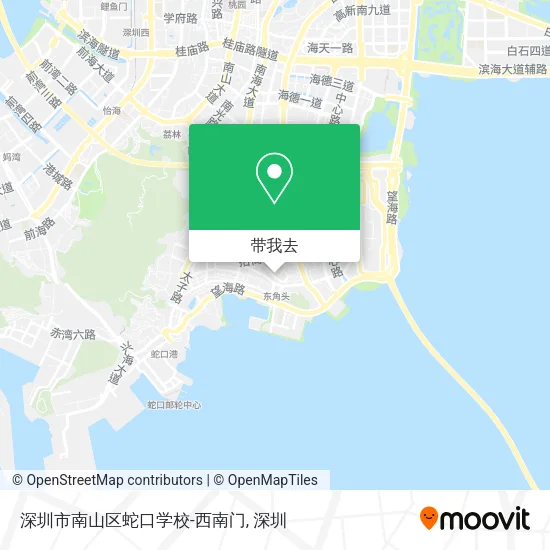深圳市南山区蛇口学校-西南门地图
