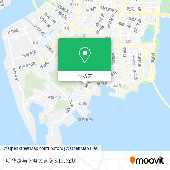 明华路与南海大道交叉口地图