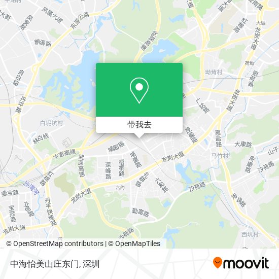 中海怡美山庄东门地图