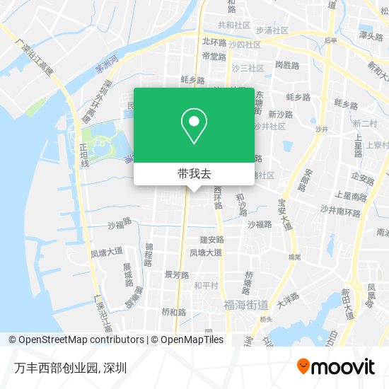 万丰西部创业园地图