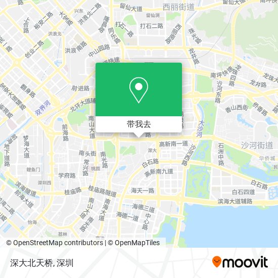 深大北天桥地图
