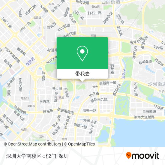 深圳大学南校区-北2门地图