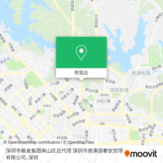 深圳市粮食集团南山区总代理  深圳市惠康源餐饮管理有限公司地图