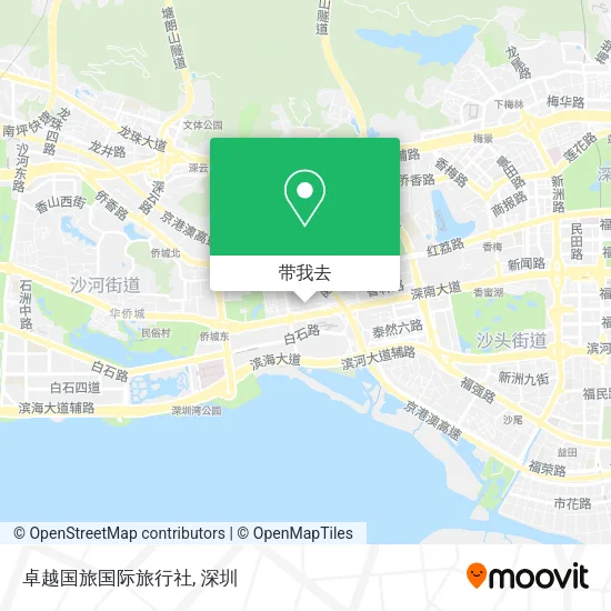 卓越国旅国际旅行社地图