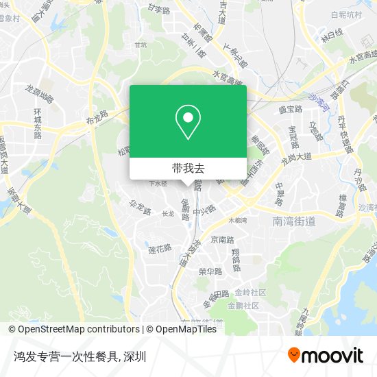 鸿发专营一次性餐具地图