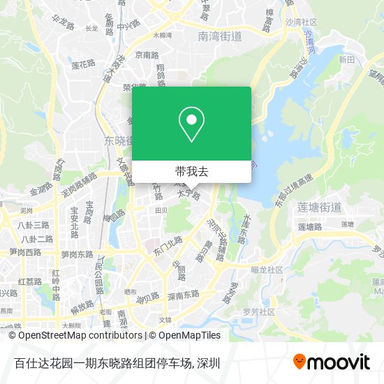 百仕达花园一期东晓路组团停车场地图