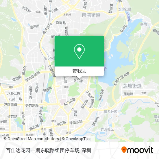 百仕达花园一期东晓路组团停车场地图