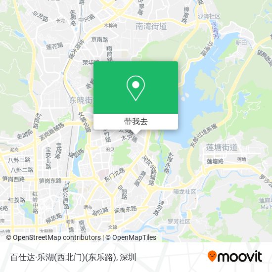 百仕达·乐湖(西北门)(东乐路)地图