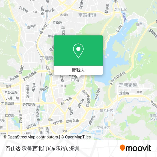 百仕达·乐湖(西北门)(东乐路)地图