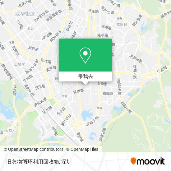 旧衣物循环利用回收箱地图