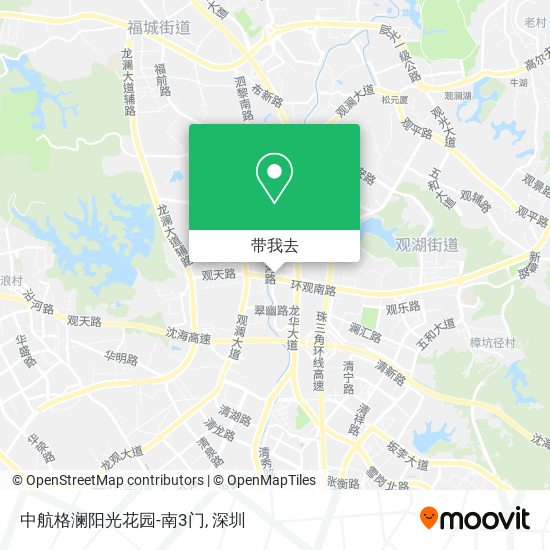 中航格澜阳光花园-南3门地图