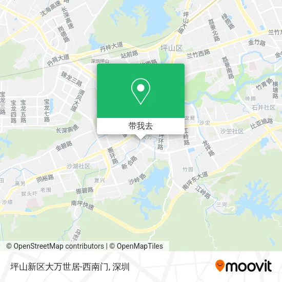 坪山新区大万世居-西南门地图