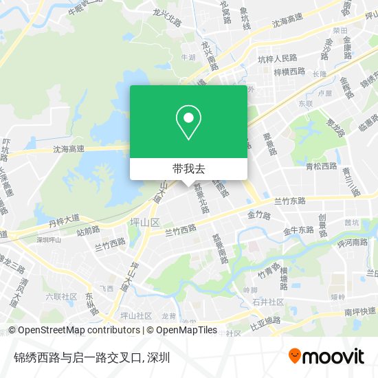 锦绣西路与启一路交叉口地图