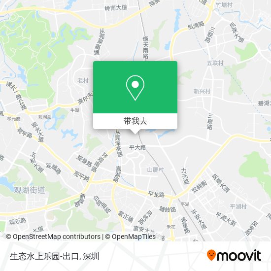 生态水上乐园-出口地图