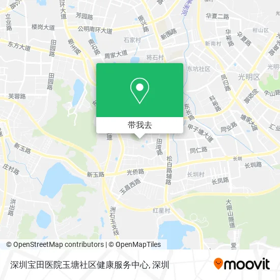 深圳宝田医院玉塘社区健康服务中心地图
