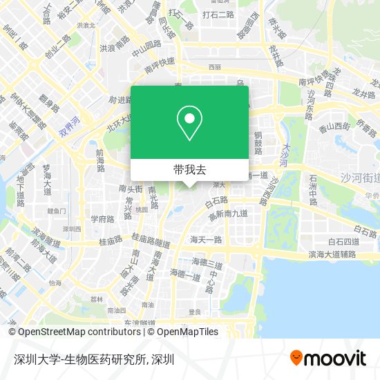 深圳大学-生物医药研究所地图
