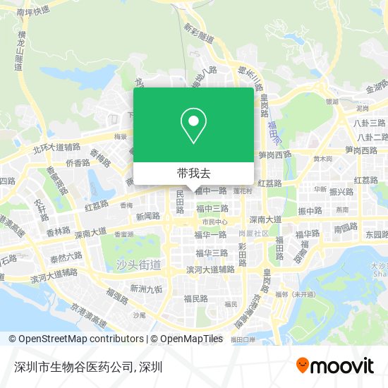 深圳市生物谷医药公司地图