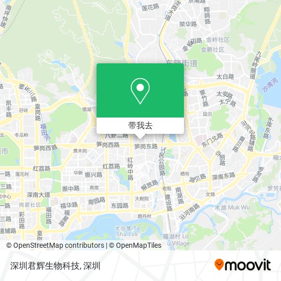 深圳君辉生物科技地图