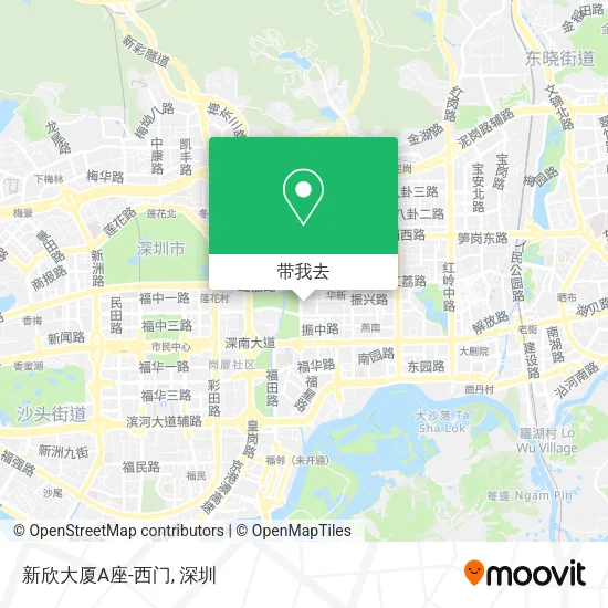 新欣大厦A座-西门地图