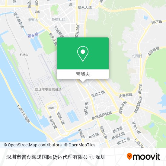 深圳市普创海递国际货运代理有限公司地图