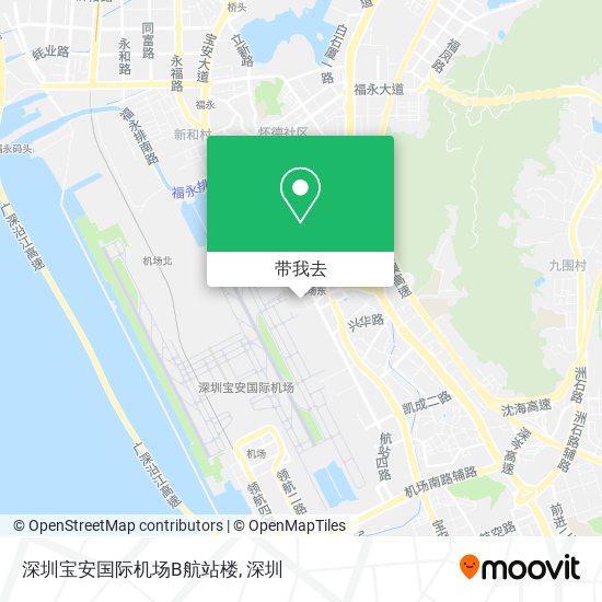 深圳宝安国际机场B航站楼地图