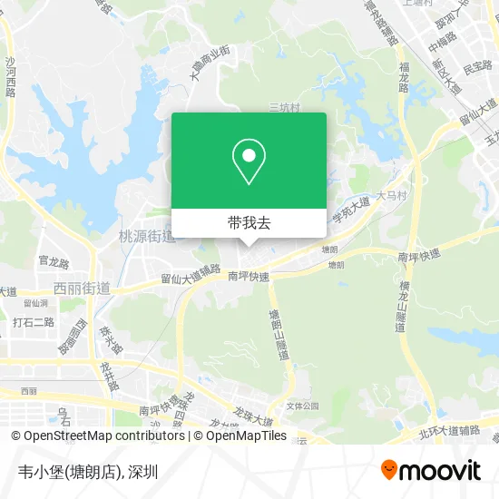 韦小堡(塘朗店)地图