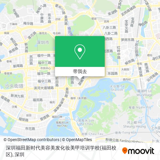 深圳福田新时代美容美发化妆美甲培训学校(福田校区)地图