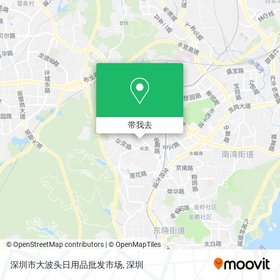 深圳市大波头日用品批发市场地图