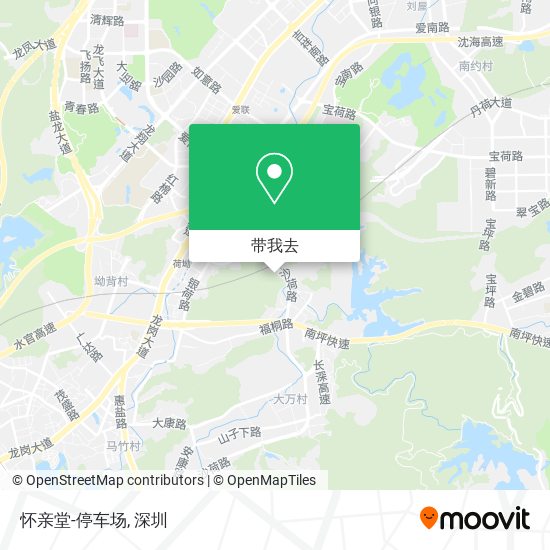 怀亲堂-停车场地图