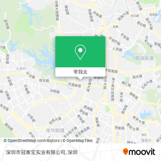 深圳市冠泰宝实业有限公司地图