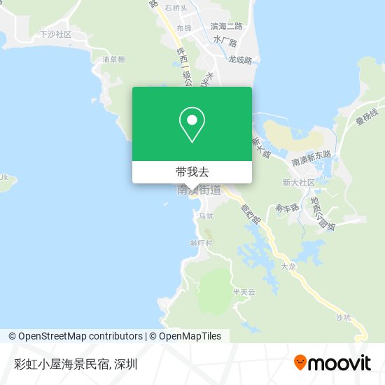 彩虹小屋海景民宿地图