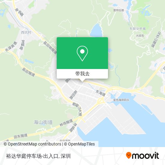 裕达华庭停车场-出入口地图