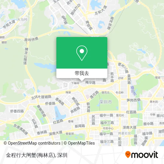 金程行大闸蟹(梅林店)地图