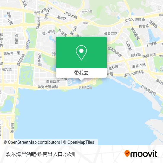 欢乐海岸酒吧街-南出入口地图