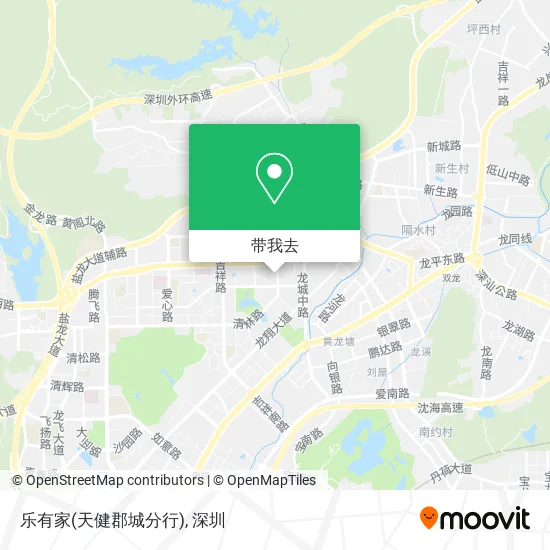 乐有家(天健郡城分行)地图