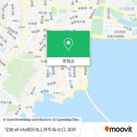 宝能·all city南区地上停车场-出口地图