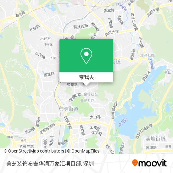 美芝装饰布吉华润万象汇项目部地图
