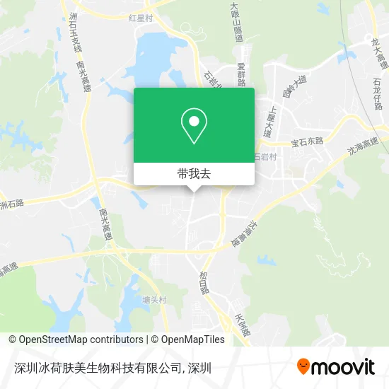 深圳冰荷肤美生物科技有限公司地图