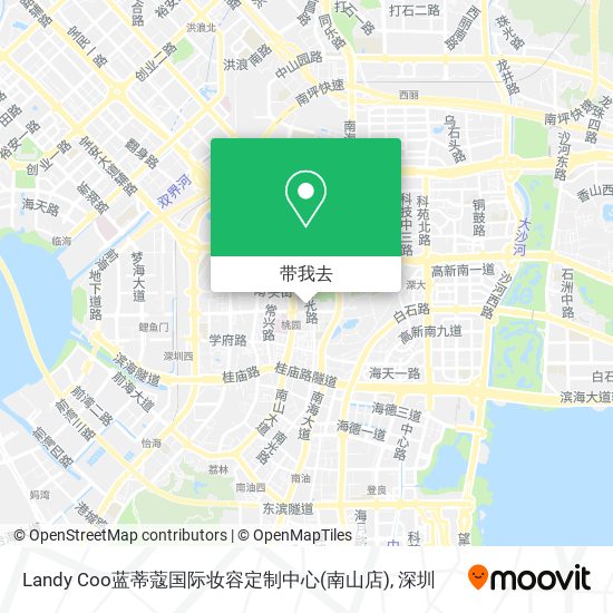 Landy Coo蓝蒂蔻国际妆容定制中心(南山店)地图